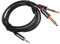 MAJORMENCH 1m TRS to Dual 1/4 Stereo Audio Cable Splitter for CD Player and Home Stereo 5mm to 6.35mm Adapter Mono Y Splitter Compatible Multimedia Speakers