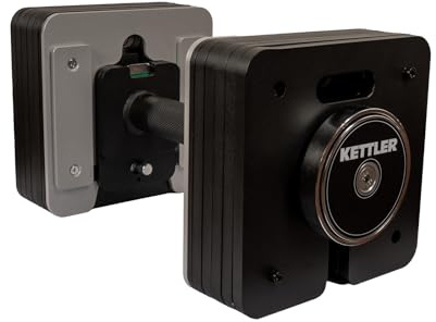 KETTLER Verstellbare Kurzhantel, 10 in 1 (28kg) Gewichtsstufen, Moderner Schnellverschluss für schnellen Wechsel, Quadratisches Design, Platzsparend