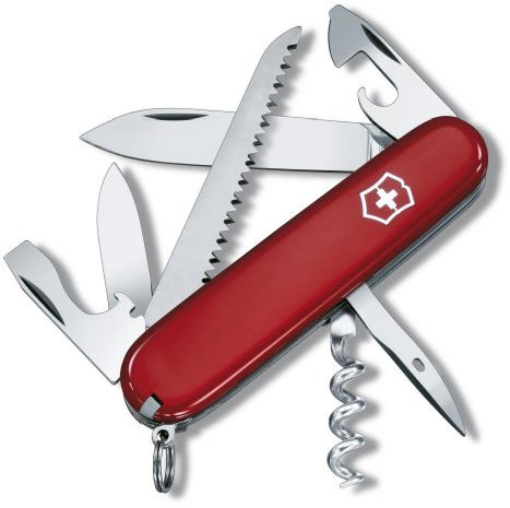 Victorinox Couteau de Poche Suisse-Rouge-Camper en Blister, avec EAS-Alarm System