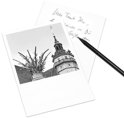 Postkarte Leipzig im Retro-Stil - Motiv: Nikolaikirche