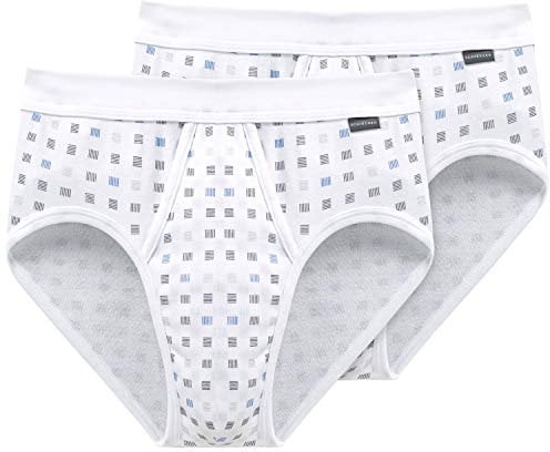 Schiesser Essentials Men's 2 Pack Short Briefs with Fly