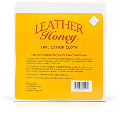 Leather Honey, chiffon de nettoyage en microfibre non pelucheux, idéal pour une utilisation avec les meilleurs produits revitalisants de cuir depuis 1968 (revitalisant et le nettoyant de cuir)