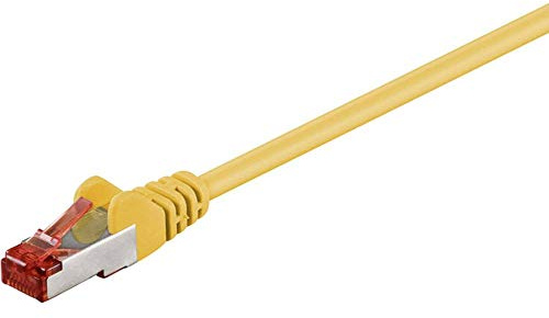 Goobay 92453 CAT 6 Patchkabel, S/FTP (PiMF), Gelb, 0,15 m