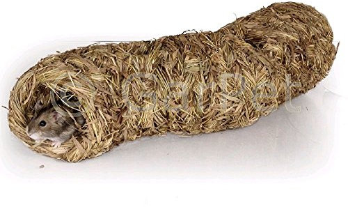 Natur Gras Heu Stroh Nager Meerschweinchen Kaninchen Hamster Tunnel Haus Nest Höhle Maus (06144)