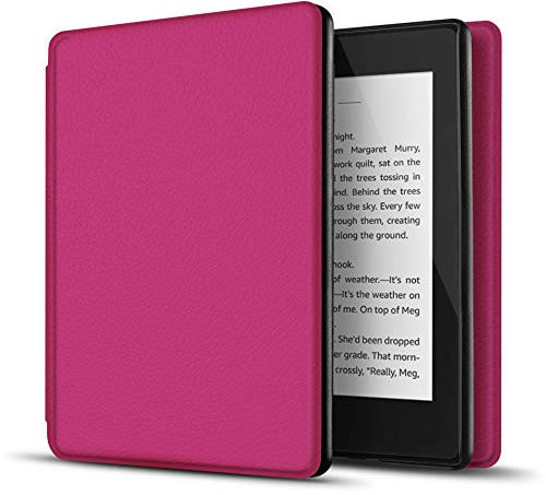 TNP Case for Kindle Paperwhite 10th Gen / 10 Generation 2018 Release - Slim Light Smart Cover Sleeve with Auto Sleep Wake Compatible with Amazon Kindle Paperwhite 2019 2020 Version (Hot Pink)