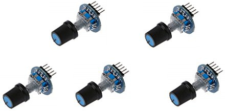 DollaTek 5Pcs Rotary Encoder Modul Rotierendes Potentiometer Knopf Cap Digital Control Module
