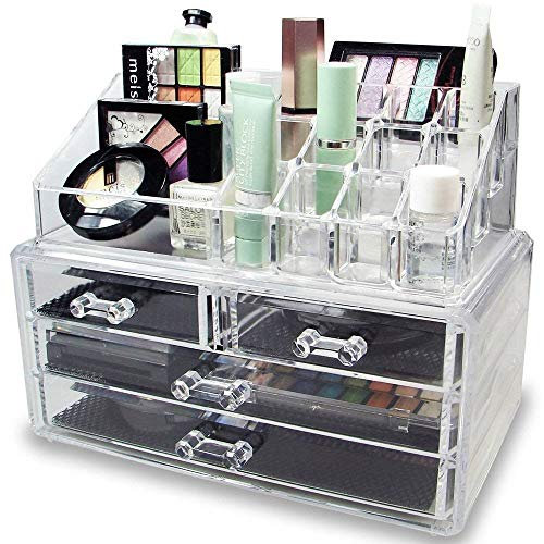 G4GADGET Make up Cosmetic Organiser Clear Plastic Display and Storage Unit