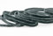 finemark Elastisches Samtband Dunkelgrau (718) 1 m x 6 mm METERWARE Stretch Velour Anthrazit extrem dehnbar einseitig Samt 20% Elasthan zum nähen