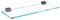 bijon Glasregal Glasablage Wandregal Glas Bad-Regal Glas Badezimmer Regal Badablage Ablageregal - 8mm Hartglas, 60 x 15 cm, Klarglas + Halterung D - Chrom Glanz Optik