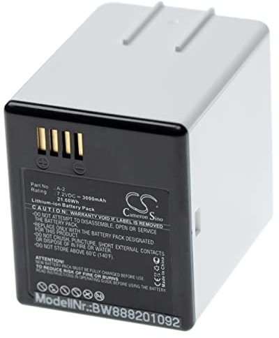 vhbw Akku kompatibel mit Arlo Go, NETGEAR, VMA4410, VML4030 Knopfkamera, getarnte Kamera (3000 mAh, 7,2 V, Li-Ion)