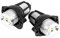 Qiilu 2 Piezas Luz LED Antiniebla Coche 12 W LED Faros Angel Eyes para Coche Bombillas Ojos de Ángel de Marcador de Anillo de Halo para Lámparas de Automóvil E90 E91 05-08