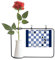 OFFbb-USA International Chess Composition Tactic Künstliche Rose Blume Hängende Vasen Dekoration Flasche