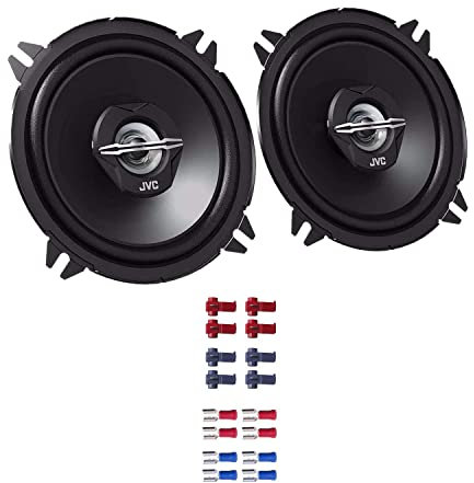 JVC CS-J520X Auto Lautsprecher Boxen 500 Watt 13 cm 2 Wege Koax passend für Dacia Sandero alle Baujahre Türen Front und Heck