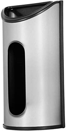 Gcroet Plastic Bag Holder Carrier Bag Holder Dispenser Garbage Bag Holder Hanging Storage Bag Dispensers,Plastic Bag Dispenser Stainless Steel Wall Mounted Grocery Bag Saver Holder 31x17x9cm