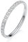 AROWRO 2 mm Damen Titan Ewigkeitsring Zirkonia Verlobungsring Jahrestagsring Ehering für Damen Herren Mädchen Größe 10 Silber