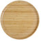 pandoo Assiettes en bambou réutilisables - Assiettes en bambou 100 % bambou - Assiettes rondes en bois - 30 cm
