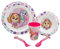 Set vajilla infantil reutilizable apta para microondas compuesta por vaso, plato, cuenco y cubiertos de La Patrulla Canina Chicas