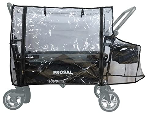 Regenverdeck FROSAL Bollerwagen Loki | Regenschutz für Transportwagen faltbar