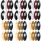 Dinntty Muslimische Schals Pins 48pcs Kunststoff Hijab Pins Muslim Schals Broschen Sicherheitsnadeln Damen Kopftuch Schal Zubehör