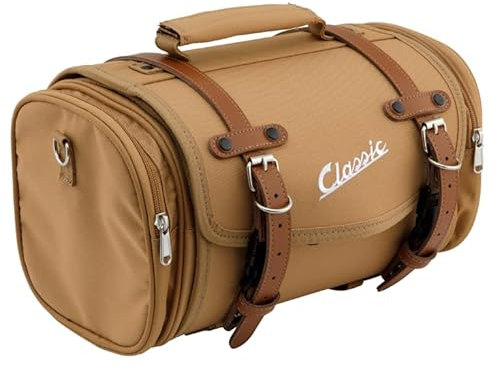 Generico Borsa bauletto valigia SIP CLASSIC in naylon marrone per portapacchi vespa e lambretta