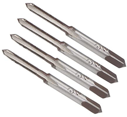 CoCud Manuel Filetage Tarauds, M3 x 0,5 Filetage, Métrique Alliage Outil Acier Vis Tapotement Cône Bas Taraud - (Applications: pour Machine Thread Réparation), 2 Paires