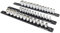 MichaelPro 3-Piece Quick Lock Magnetic Socket Organizer Rail Set- 1/4-inch, 3/8-Inch, and 1/2-Inch Drive Tool Socket Organizers, Hold 36 Sockets, Heavy Duty Aluminum Magnetic Socket Storage | MP014040