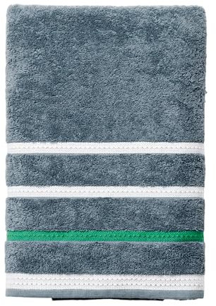 UNITED COLORS OF BENETTON. - Toalla de baño 70x140cm 450GMS 100% Algodón Azul Oscuro con Rayas