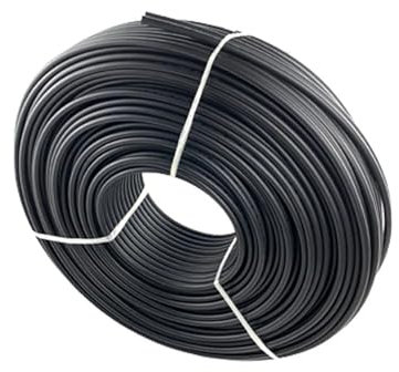 Câble Solaire à 2 Broches 14/12/10 AWG, câble PV à Double Fil, Fil de cuivre étamé d'isolation Rouge et Noir for la Connexion de Panneaux photovoltaïques (Color : 100m, Size : 12 AWG - 4mm2)