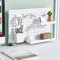 Treesunshine Panneau perforé de bureau, organiseur mural, panneaux perforés pour murs, accessoires de bureau d'ordinateur pour bureau, kit de rangement d'accessoires de tableau perforé + supports et