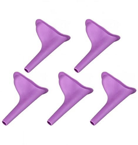 Kripyery Dispositivo per minzione femminile, imbuto in silicone per orinatoio, coppette per urina, portatile, per donne in piedi fino a fare pipì, imbuto riutilizzabile per attività all'aperto e