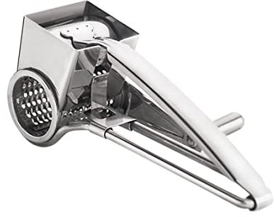Sanfiyya Stainless Steel Rotary Cheese Grater Chocolate Hand Cranked Cheese Grater Kitchen Grater