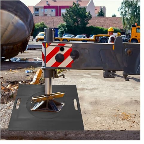 Ausleger-Pad Wagenheber Gummiauflage Jack Pads Quadratisch Unzerbrechlich Kranausleger-Pad/RV Jack Pads, Verhindert Absinken & Hochbelastbar Crane Trailer Stabilisator Pads, Rv Nivellierung Pads Für