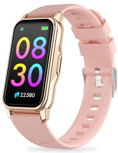Fitness Tracker with Step Counter/Calories/Stopwatch, Activity Tracker, Health Tracker with Heart Rate Monitor, Sleep Tracker,1.47'' Touch Color Screen, Pedometer Watch for Women Men