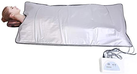 Tragbare Saunadecke, 71 (L) × 32 (B) Zoll Infrarotsauna hilft bei der Schmerzlinderung/Gewichtsabnahme/Entgiftung, intelligente Fernbedienung und Sicherheitsschalter