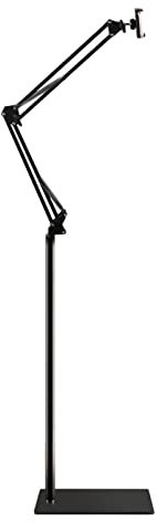 Floor standTablet Floor Stand 360 ° Rotation Clips Gooseneck Height Adjustable Arm Cell Stand Phone Holder Mount for 4-11inch Tablet/Phone for Smartphone Phablets E-Readers and Gaming