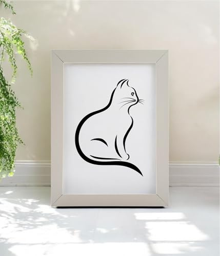 A4 Black Solid Wood Frame, A4 Picture Frame, A4 Photo Frames, A4 Poster Frame with Acrylic Glass, 21cm x 29.7cm Certificate Frame for Table Top and Wall Mounting, Black (Light Grey)