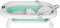 Supfine Faltbare Babybadewanne mit digitalem Thermometer, Babybadematte, ergonomisch und platzsparend, 0 bis 24 Monate (grün- 80 x 50 x 23 cm)