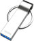 Tecpc Memory Stick 982GB, Rugged Metal Casing USB Stick, Storage Expansion for Computer/Laptop/PC, High Speed USB 3.0 Flash Drive with Keyring, Silvery USB Drive