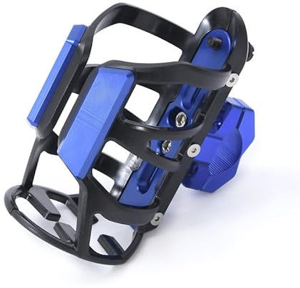 Motorcycle Cup Holder for Suzuki Address V125 Fuel Injection, Motorcycle Bottle Cage, Handlebar Drink Holder Cage for Motorcycle, Quick Installation Motorcycle Drink Holder, C Blue