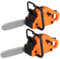 BESPORTBLE 2pcs Mini Chainsaw Mini House Decor for Tiny Chainsaw Dollhouse Simulated Chainsaw Prop Little Dollhouse Garden Tool Miniature Chainsaw Fairy Garden Chainsaw Orange Pvc