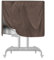 UTTASU Housse de support TV mobile étanche en tissu Oxford pour chariot de télévision de 45 à 60 pouces, rangement intérieur et extérieur avec sangles à boucle réglables et fermeture en bas (café)