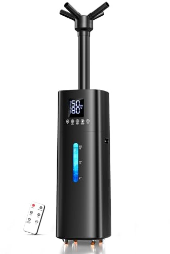 15L/4Gal Humidifier Large Room, 600mL/h Misting, 1200ft² Coverage | Auto Humidity Control, Top Fill Design, 72H Runtime, Aroma Diffuser, Sleep Mode, 12H Timer, Auto Shutoff Protection