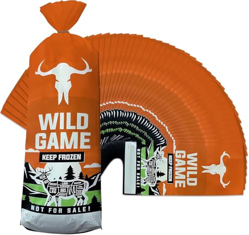 Skywin 150 Pack Wild Game Bags (1-2 lb) Meat Freezer Bags for Freezer Storage 11” x 4”, Protect Your Meat from Freezer Burn