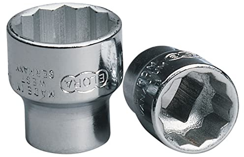 Draper 25911 Elora Bi-Hexagon Socket, 3/8 Square Drive, 15mm