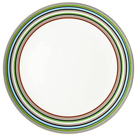 Iittala Origo Teller, Speiseteller, Kuchenteller, Essteller, Geschirr, Vitro Porzellan, Beige, Ø 20 cm, 1012056