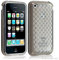 BFA Housse étui Coque en Gel Transparent pour iPhone 3 g/3Gs Motif Damier Couleur Gris