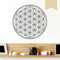 WANDKINGS Wandtattoo Blume des Lebens 60 x 60 cm beige - erhältlich in 33 Farben