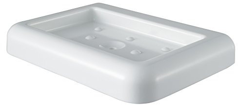 Haceka Seifenhalter Yoly, Edelstahl, Silber, 15 x 15 x 9 cm