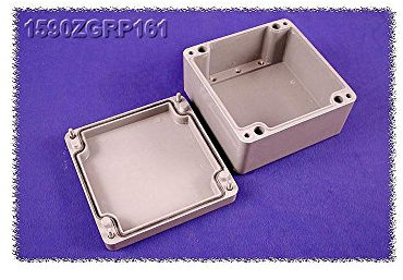 Hammond Electronics - Series 1590zgrp 1590zgrp161 polyester (l x w x h) 160 x 160 x 90 mm grey