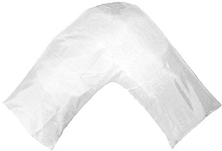 TAOSON Neue Silky Soft Satin V-Förmige/Tri/Boomerang Standard Kissenbezug Mehrere Farben 73x73+35cm Weiß